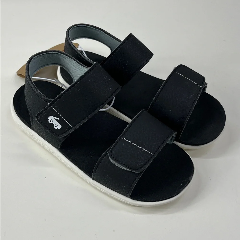NWT See Kai Run Jaylen Black Dual Strap Water Friendly Sandals Size 12